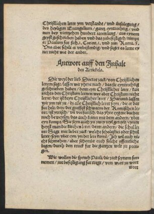 Antwort auff den Inhalt des Artickels.