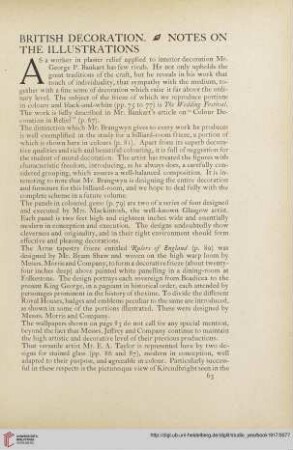 British decoration : notes on the illustrations