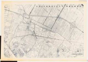 Universität Bremen: Lageplan, 1:5000
