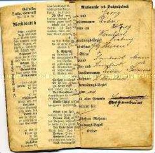 Soldbuch (Nr. 561 der Stammrolle) des Musketier Georg Röder