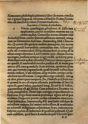Xenocratis Philosophi Platonici liber de morte