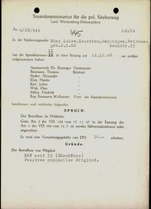 Münz, Luise