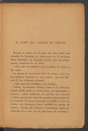 El robo del collar de perlas