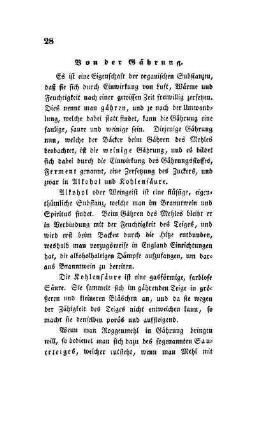 Von der Gährung