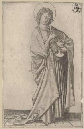 Der heilige Johannes (aus der Folge: Der Heiland und die zwölf Apostel stehend)
