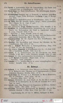 Kt. Schwyz (Nr. 3783 - 3808)