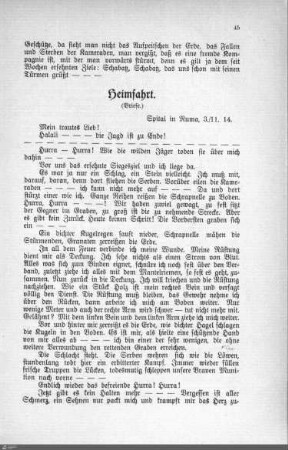 Heimfahrt