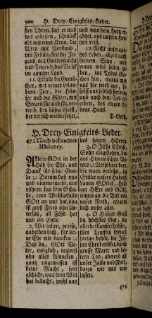 H. Drey-Einigkeits-Lieder