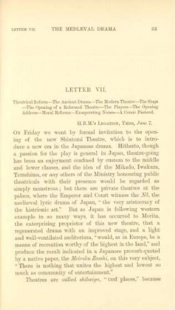 Letter VII. Theatrical reform ...