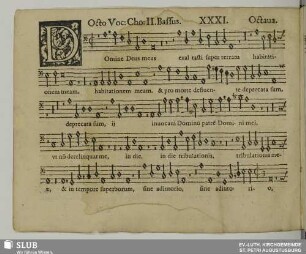 XXXI. Domine Deus meus exaltasti