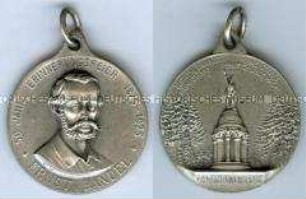 Tragbare Medaille zur 50-Jahrfeier des Hermannsdenkmals