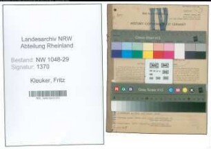 Entnazifizierung Fritz Kleuker , geb. 05.05.1883 (Beamter)