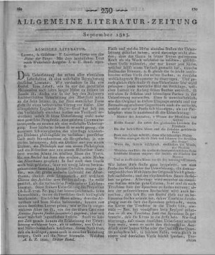 Lucretius Carus, T.: Von der Natur der Dinge. Übersetzt von K. L. v. Knebel. Leipzig: Göschen 1821