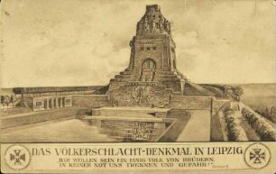 Das Völkerschlacht-Denkmal in Leipzig
