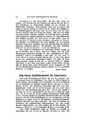 Noch einmal Fortbildungskurse für Lehrerinnen