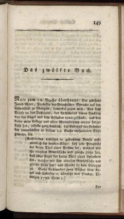 Das zwölfte Buch.