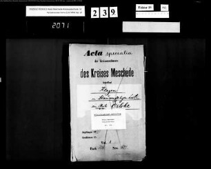 Klagen in Stauangelegenheiten im Amt Eslohe Bd.1