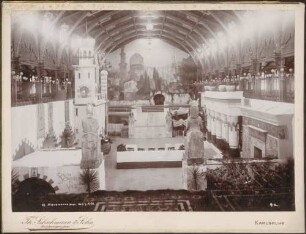 Orientalisch ausgestaltete Festhalle.