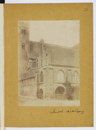 Dom, Stendal: Ansicht Kreuzgang (aus: Skizzen- und Fotoalbum 28)