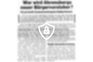 Wer wird Ahrensburgs neuer Bürgervorsteher?