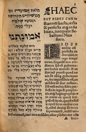 Tôrat ham-māšîaḥ : Evangelium Secundum Matthaeum In Lingua Hebraica