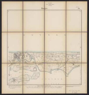 Messtischblatt [1542] = 311 : Zingst, 1888 : Messtischblatt [1542] = 311 : Zingst. - Aufn. 1884, hrsg. 1885, einz. Nachtr. 1888. - [Berlin] : Reichsamt für Landesaufnahme , 1888. - 1 Kt. : mehrfarb.