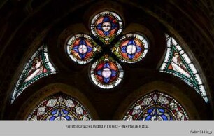Fenster B-III, B-II und B-I der Katharinenkapelle : Fenster B-III