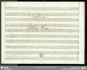 Symphonies - Mus.2-N-9,1 : orch - C