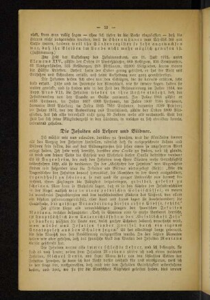 Die Jesuiten als Lehrer und Bildner.