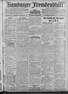 Hamburger Fremdenblatt, Morgenausgabe