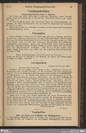 Correspondenz