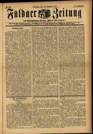 Ausgabe vom Dienstag, den 18. Dezember 1894.