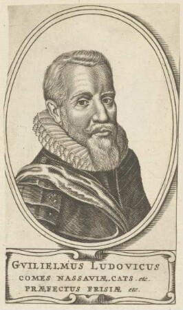 Bildnis von Gvilielmvs Ludovicus, Graf von Nassau-Dillenburg