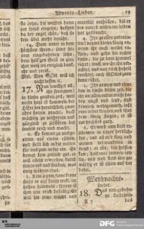 Weyhnachts-Lieder.