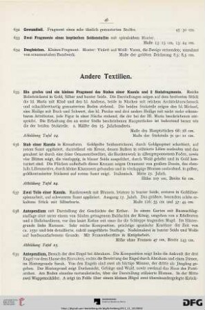 Andere Textilien (Nr. 635-666)