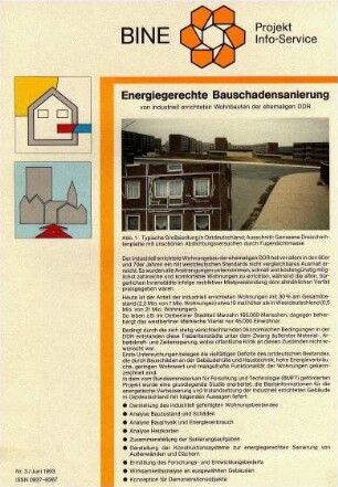 Energiegerechte Bauschadenssanierung. von industriell errichteten Wohnbauten der ehemaligen DDR.