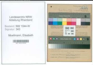 Entnazifizierung Elisabeth Moellmann , geb. 06.01.1900 ()