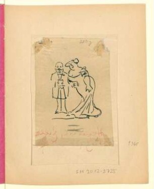 Mann und Frau singend