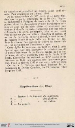 Explication du Plan
