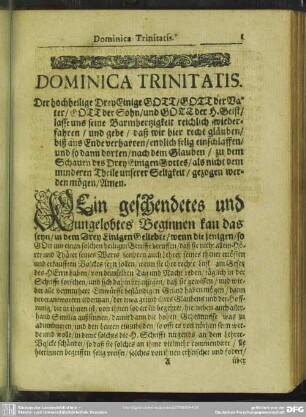 Dominica Trinitatis