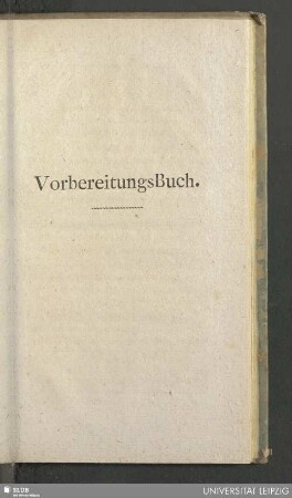 VorbereitungsBuch