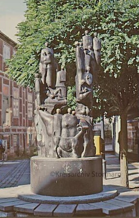 Mühlenstraße: Bronzeplastik "Bürger von Bad Oldesloe"