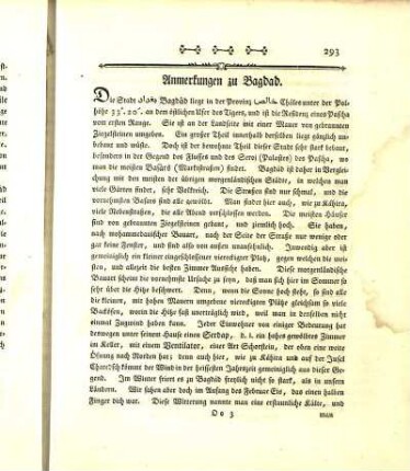 Anmerkungen zu Bagdad.