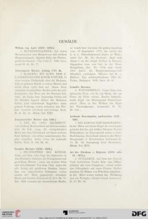 Gemälde (Nr. 1-161)