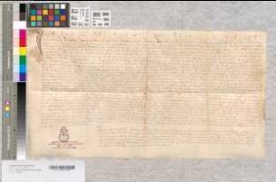 Notariatsinstrument betreffend die Wahl des Meinolph Hollmacher als Dechant der Kirche von St. Johann und Dionys.