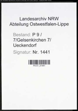 Heiratsregister Standesamt Gelsenkirchen 7 Ueckendorf