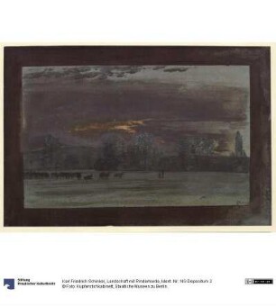 Landschaft mit Rinderherde