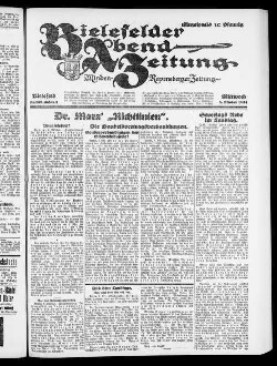 Bielefelder Abend-Zeitung. 1923-1924