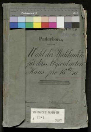 Wahlen für das Abgeordneten-Haus pro 1867/70