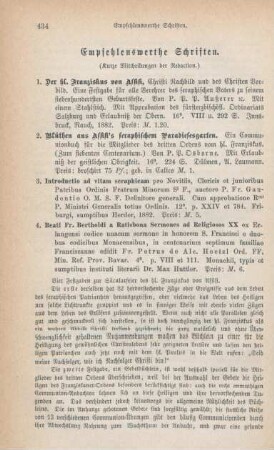 434-437 Empfehlenswerthe Schriften
